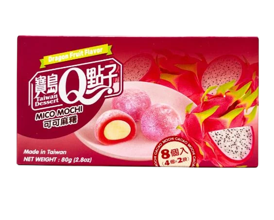 Q Brand Mochi Dragon Fruit - 80g SA