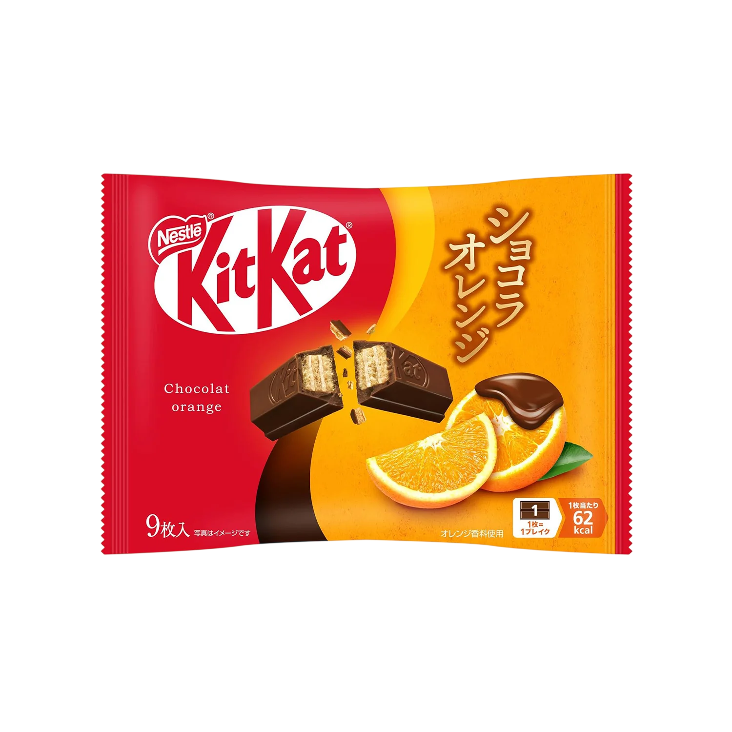 Kit Kat Japonês: Chocolate Laranja (9 pedaços) SC