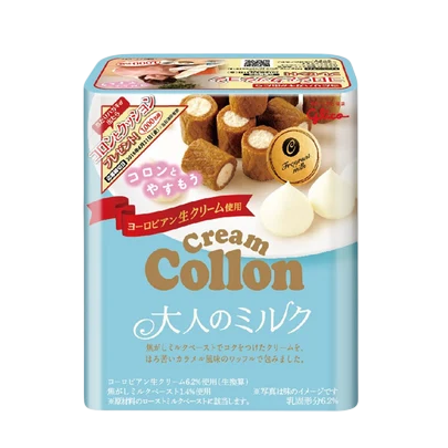 Glico Collon Milk Cream Filled Crunchy Caramel Waffle Bites SS