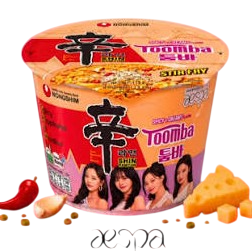 Nongshim Shin Ramyun spicy and creamy Toomba Aespa Kpop