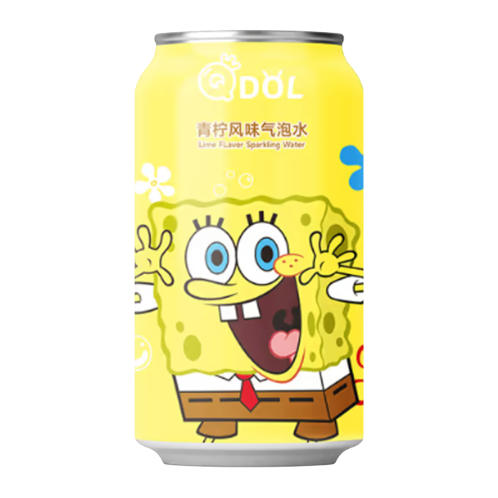 QDOL Spongebob Lime Flavor Soda Water