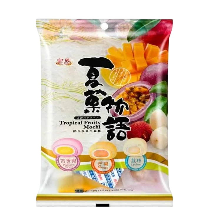 Mochi de frutas da família real variadas (maracujá, manga, lichia) SC